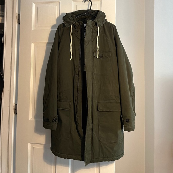 Scotch and Soda Men’s Army Green Winter Parka - Picture 3 of 8